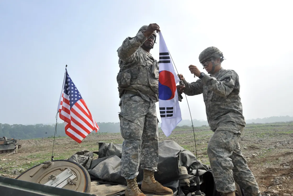 Photo taken by Jung Yeon-je for Getty Images.